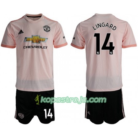 Billiga Fotbollströjor Manchester United Lingard 14 Barn Borta tröja 2018/19 Kortärmad